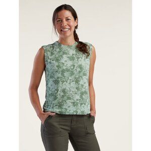 Title Nine Ravine Muscle Tank Top Canopy Surf Spray Print Size Large Athletic